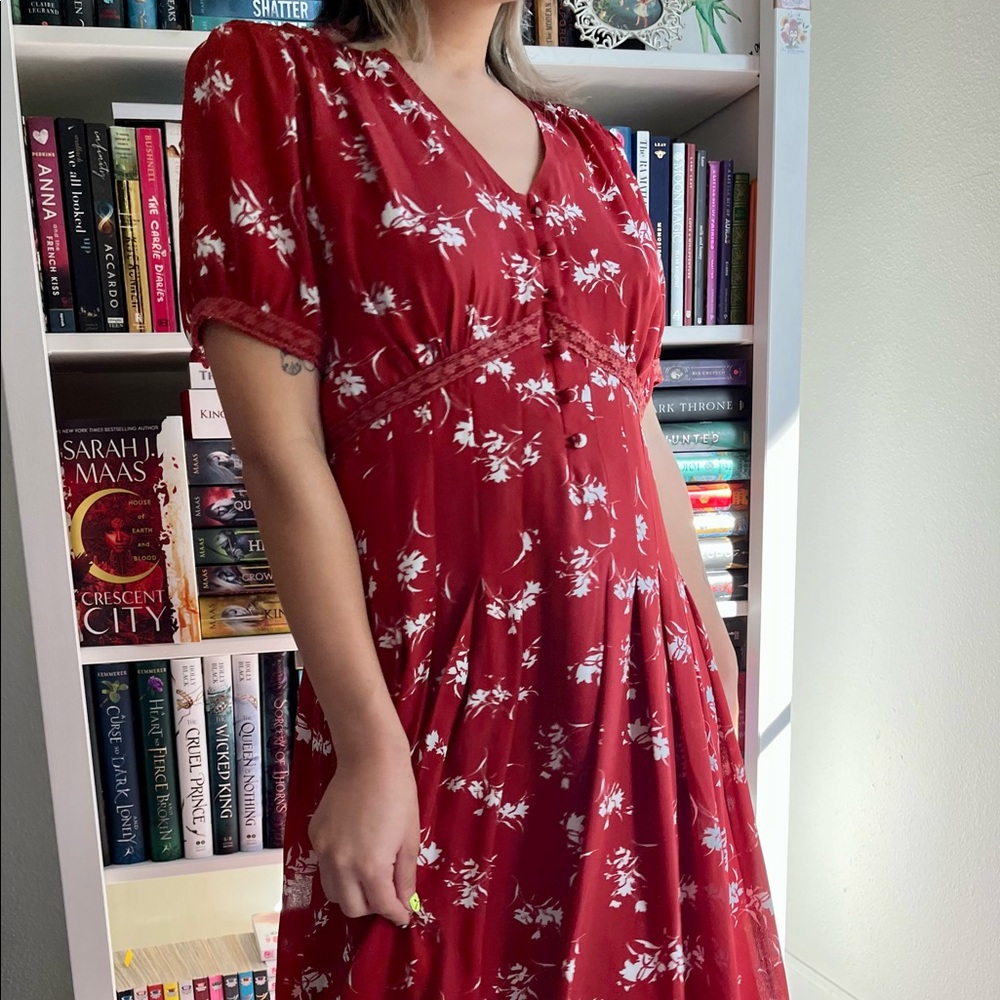 Simple Retro vintage style maxi dress